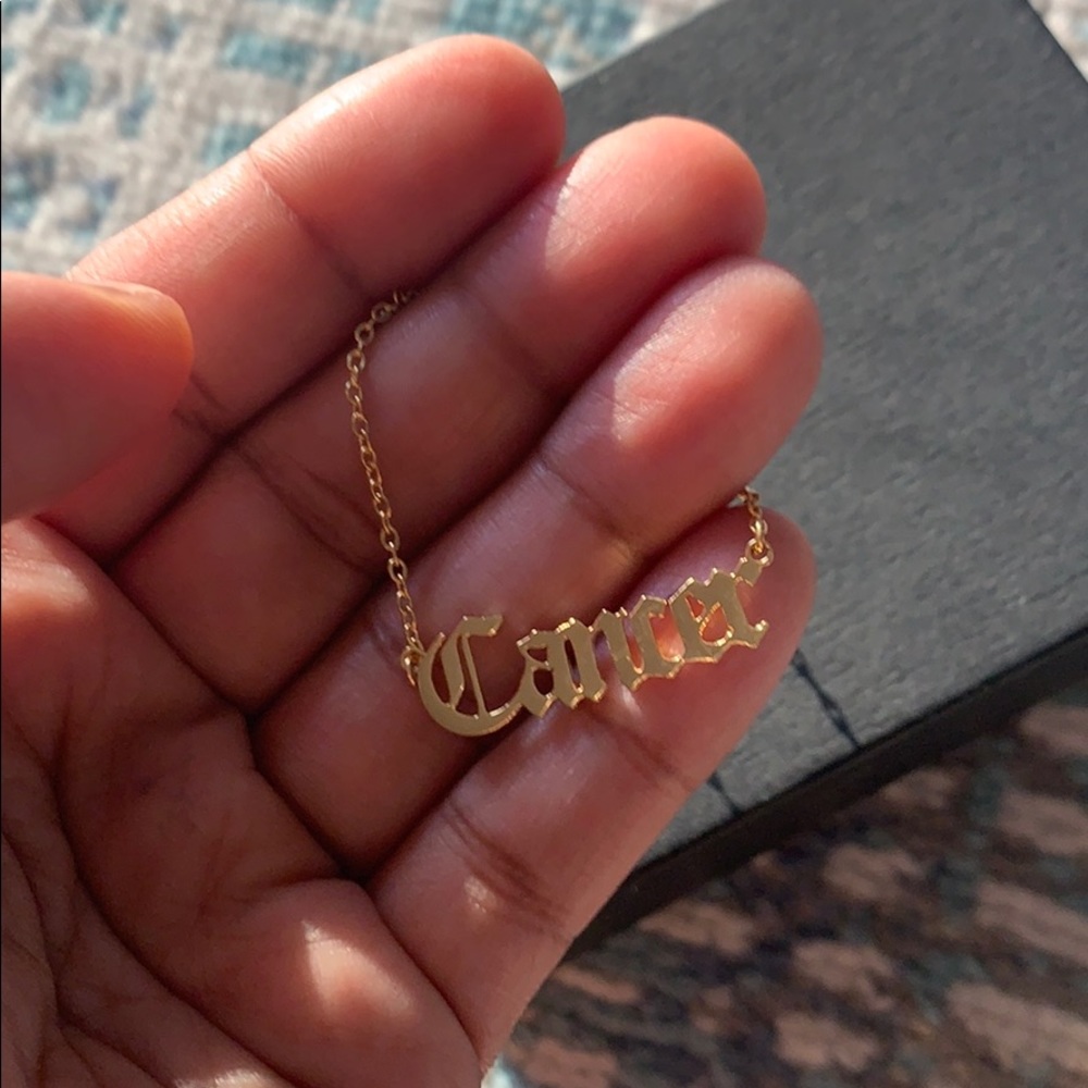 Cancer Necklace Dipped In Gold... - Picture 3 of 7